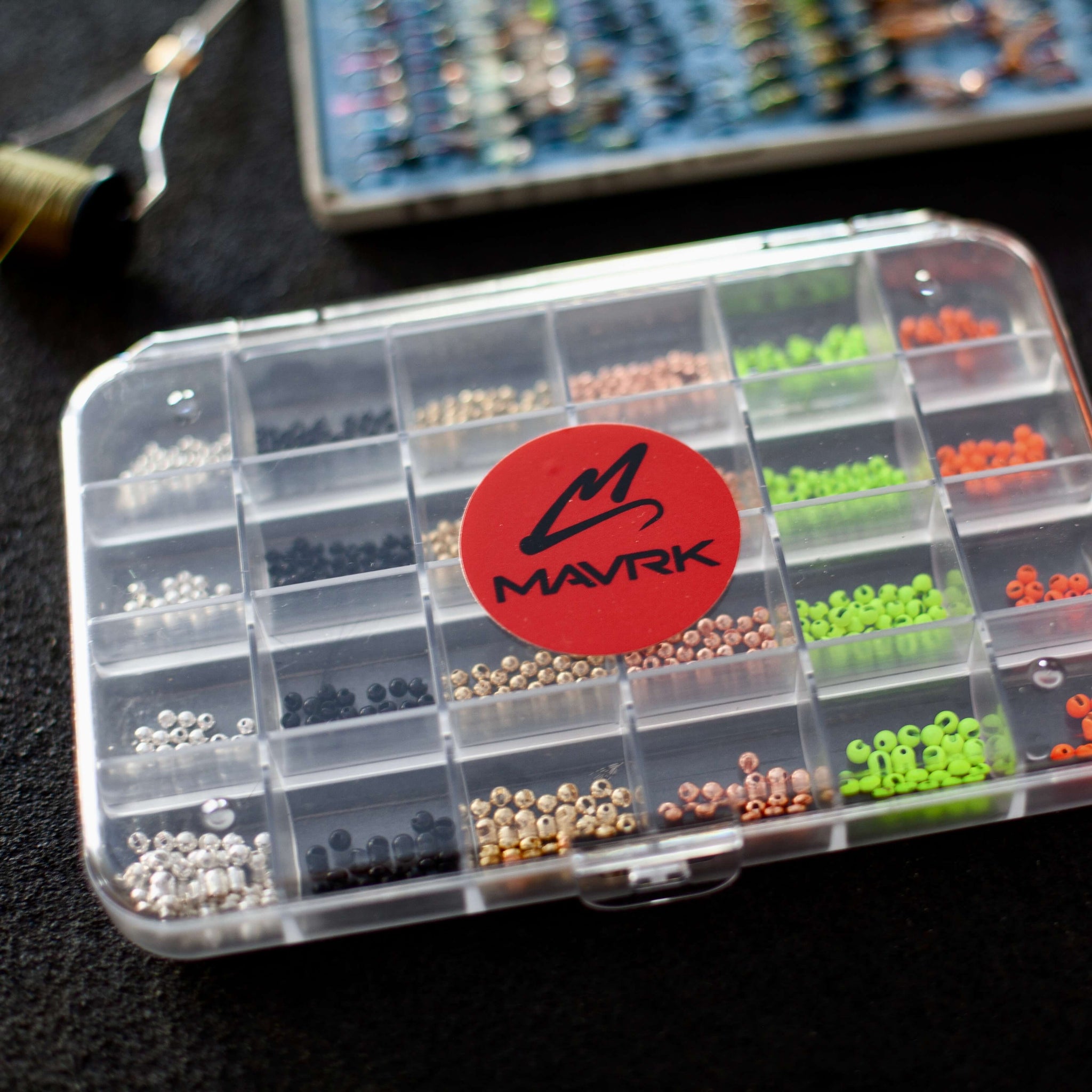 24-Slot Fly Tying Organizer:Hooks and Beads Storage Case - MAVRK