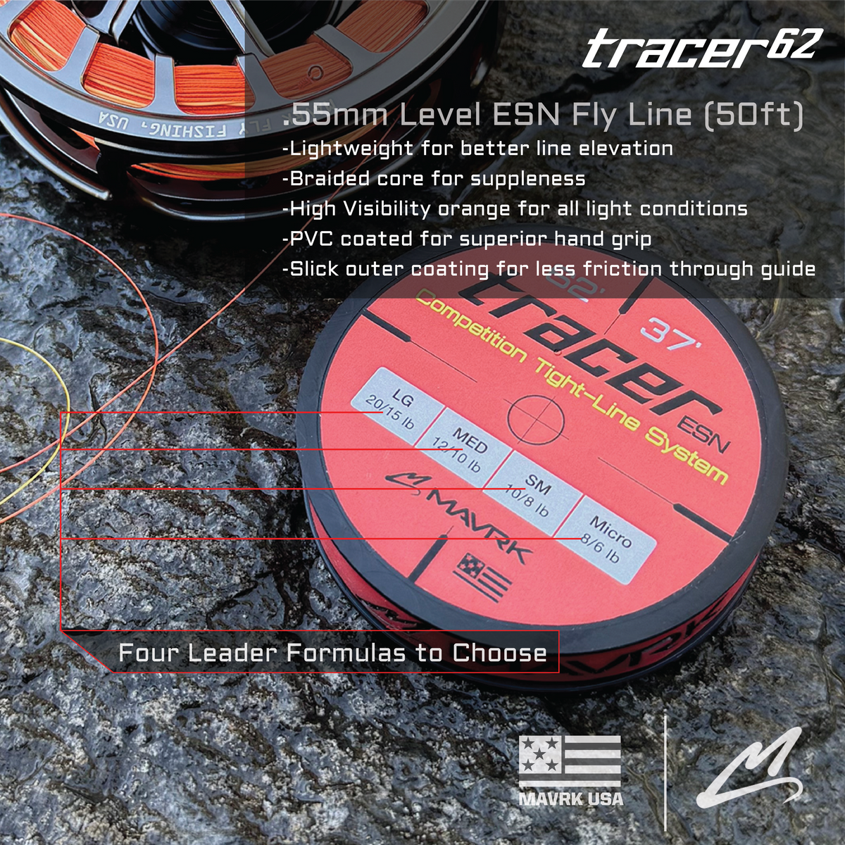 Tracer 62 Euro Nymph Line / Leader System