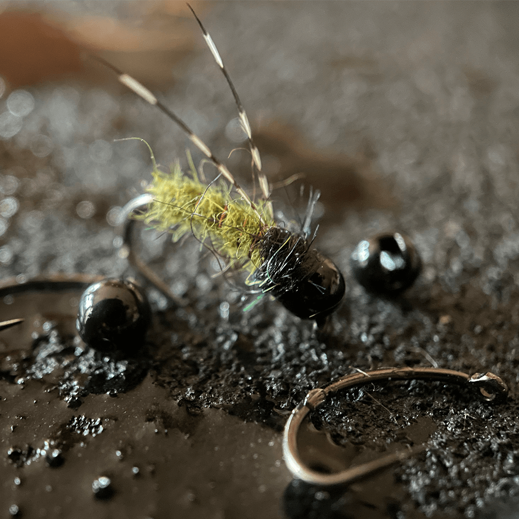 Mavrk Slotted Tungsten Bead Black Caddis Nymph