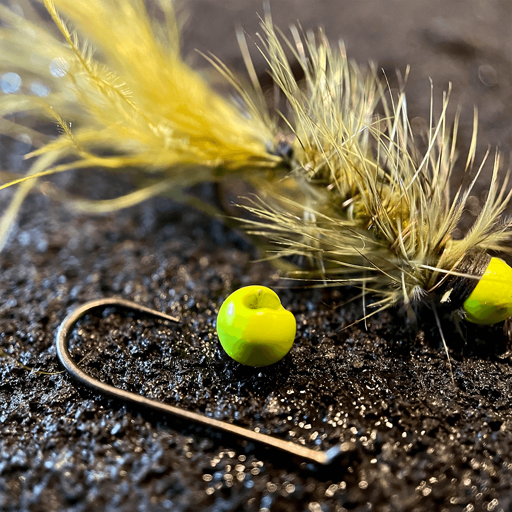 Mavrk Slotted Tungsten Bead Chartreuse Bugger 40
