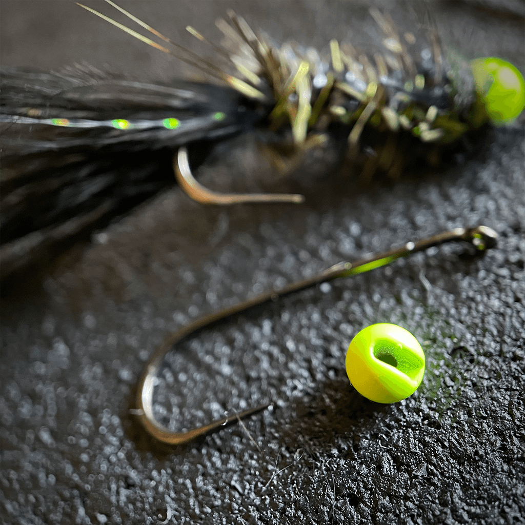 Mavrk Slotted Tungsten Bead Chartreuse Streamer