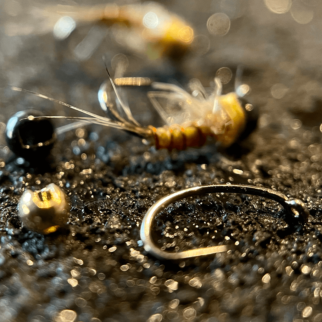 Mavrk Slotted Tungsten Bead Gold Frenchi Black Gold