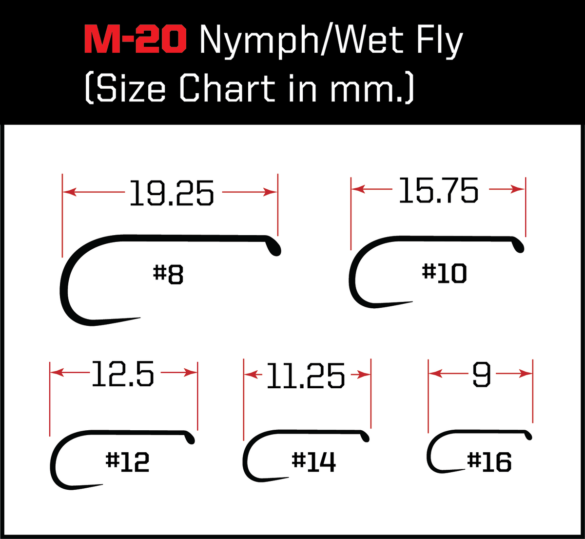 Euro Nymph Barbless Hooks (25 pc refill packs)