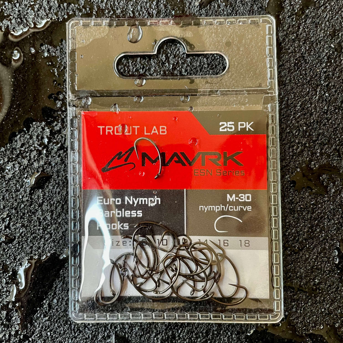 Euro Nymph Barbless Hooks (25 pc refill packs)