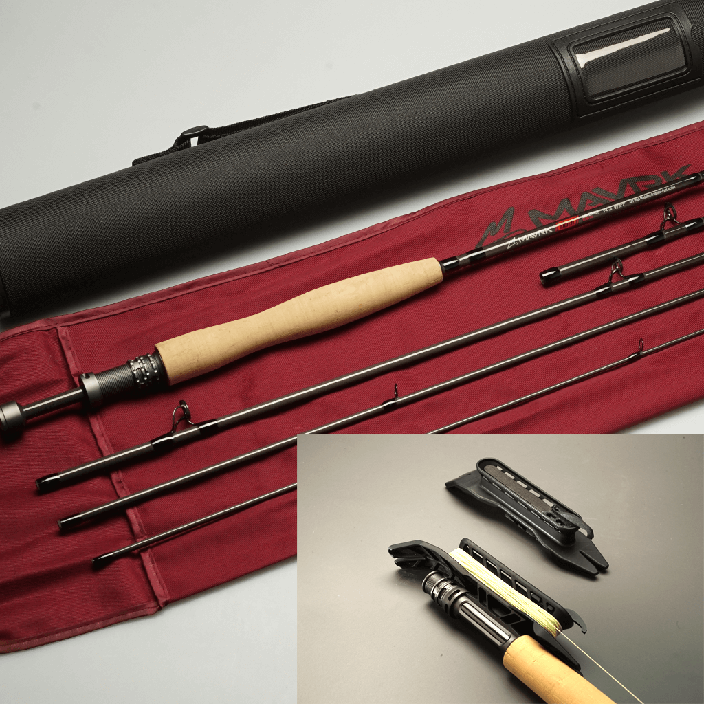 Mavrk Dual II Comp Fly Fishing Euro Nymph Combo Kit Flay Lay