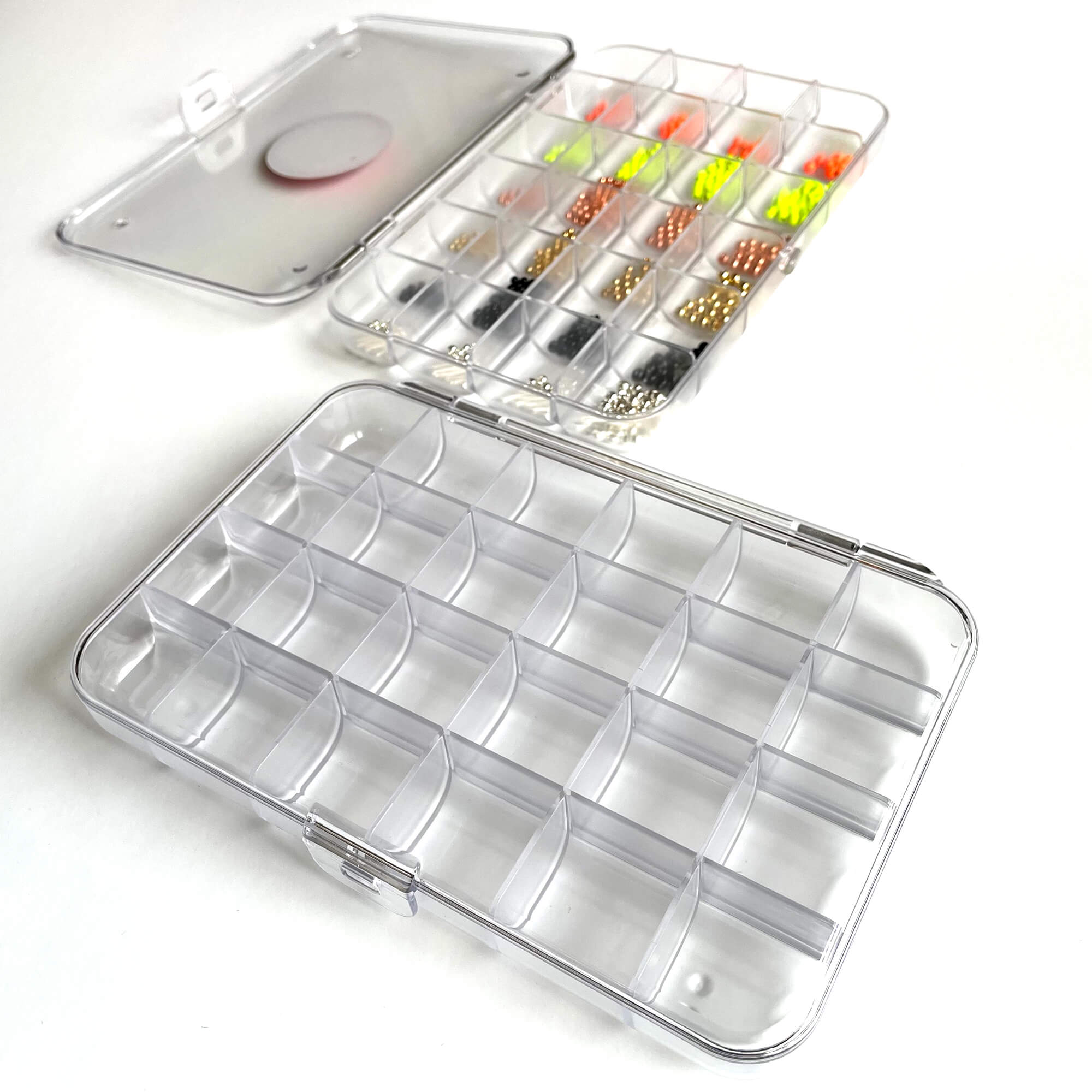 Pro Box 24 - A 24-Slot Fly Tying Organizer:Hooks and Beads Storage Case