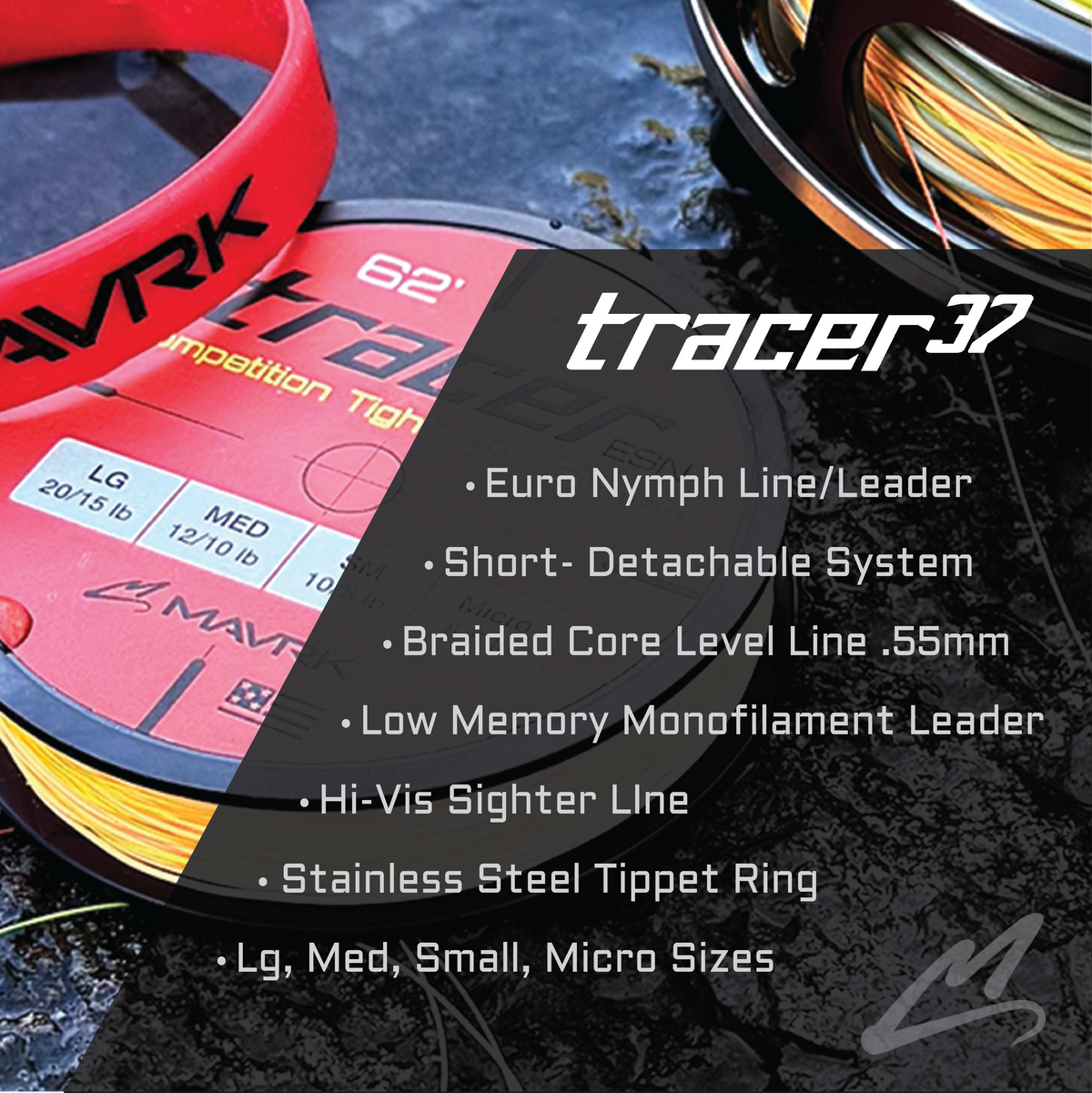 Tracer 37 Euro Nymph Line / Leader System