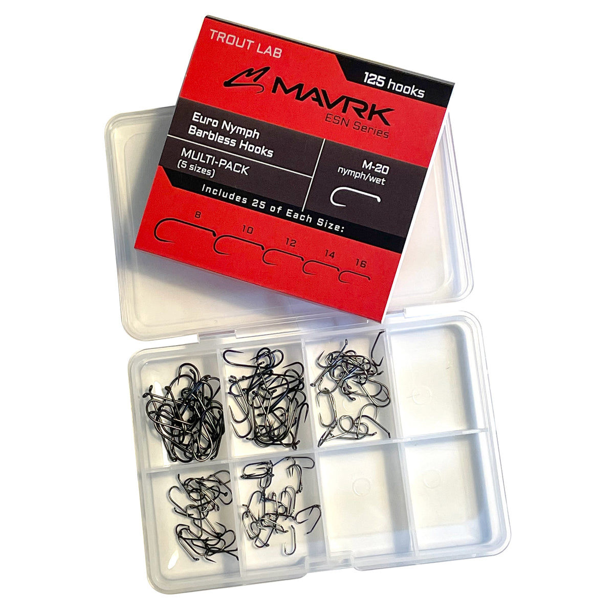 Competition Barbless Hooks (125 pc Multi-Pack)